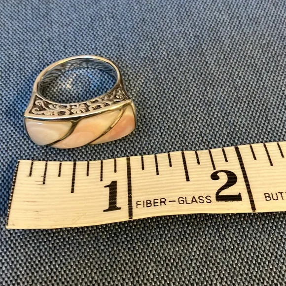 Mother of Pearl Inlaid Silver Tig - Picture 3 of 3